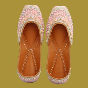 Handcrafted Pearl Juttis for Women